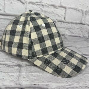 🆕 New Cocus Pocus Women’s Buffalo Plaid Flannel Hat Adjustable Grey